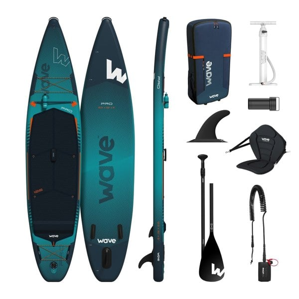 Wave Pro 2.0 SUP | Inflatable Paddleboard & Accessories | 12'6ft