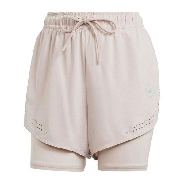 Adidas Womens/Ladies Stella McCartney Loose Fit Running Shorts - Rose - 