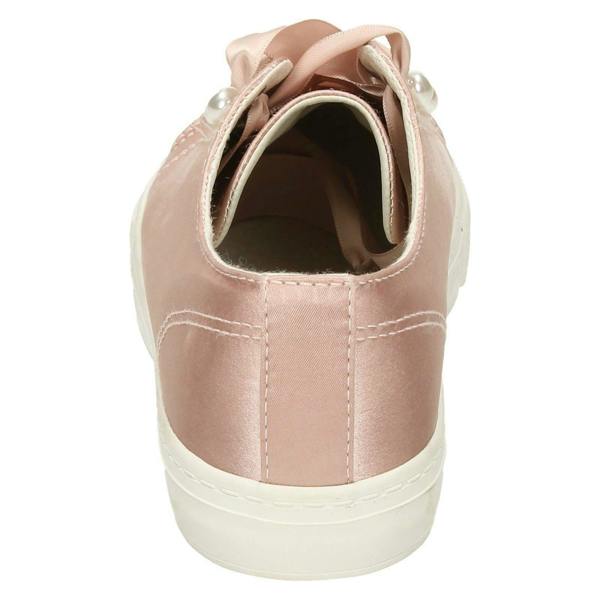 Spot On Ladies Spot On Ribbon Lace Up Pumps