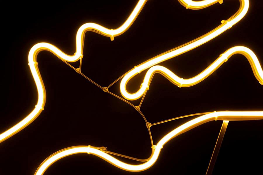 Jumping Reindeer Neon Effect Rope Light Silhouette with 90 Warm White LEDs for Outdoor Christmas Display image 4