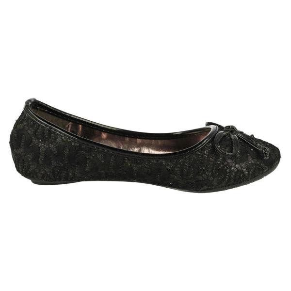 Cutie Girls Cutie Lace Detailing Ballerina Flats