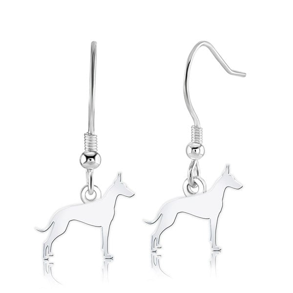 Mylee London Cirneco dell'Etna Silhouette Silver Earrings