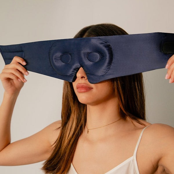 Drowsy Sleep Co Eyelash Protecting Mask - Midnight Blue