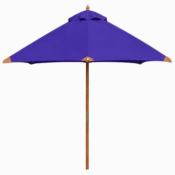 The Garden Marketplace 2m Premium Hardwood Garden Parasol Umbrella - Purple