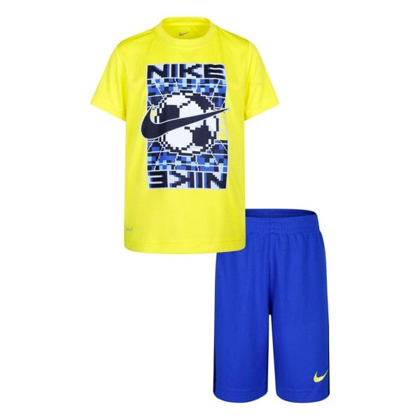 Nike Kids Icon Top & Shorts Set - Blue/Yellow