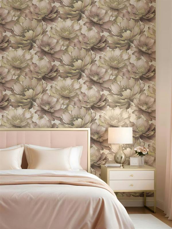 Aminah Floral Blush Wallpaper image 3