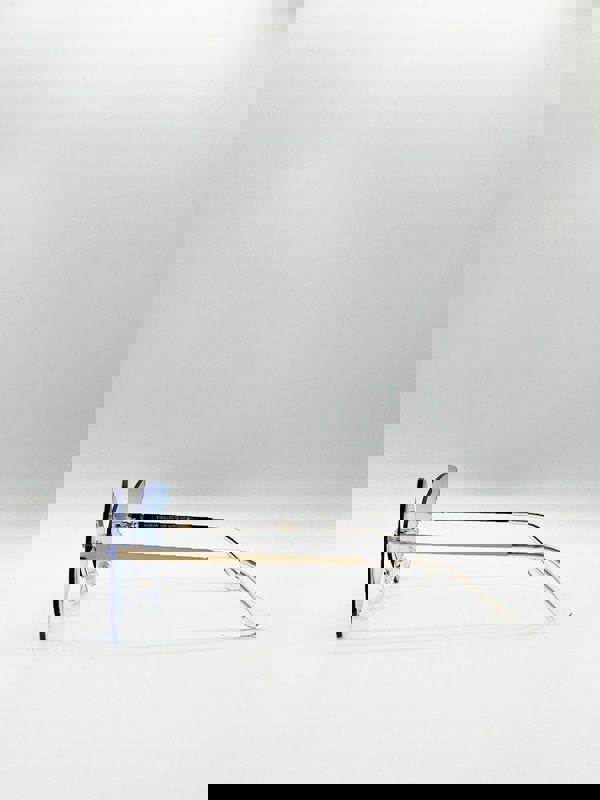 SVNX Frameless blue butterfly sunglasses