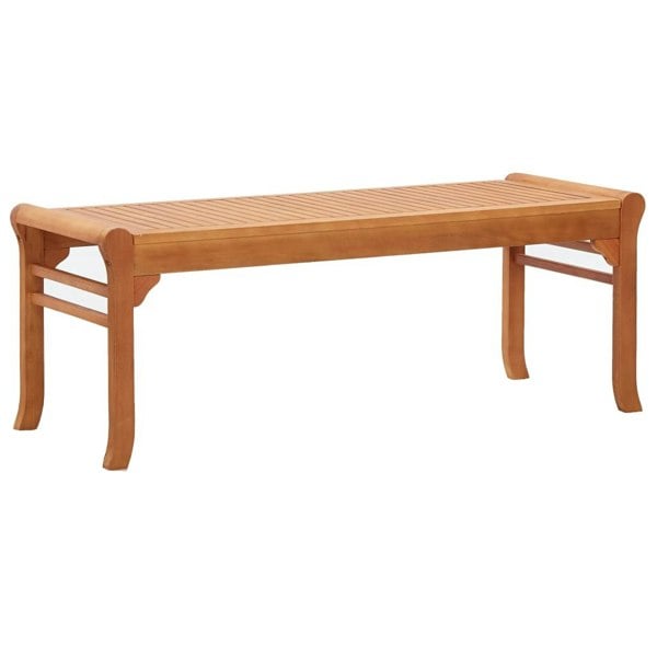 Berkfield 2-Seater Garden Bench 120 cm  Solid Eucalyptus Wood
