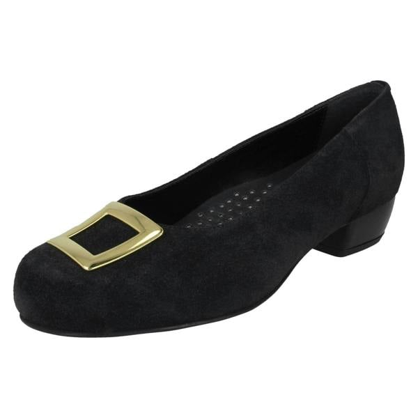 Da Bella Ladies Da Bella Heeled Court Shoes With Buckle Detail Kate