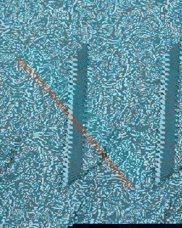 Lambretta Mens Classic Paisley Tonal Mod Retro Ska Casual Polo