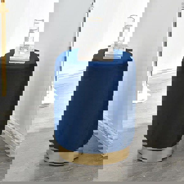 Valeria Footstool, Velvet-Weilai Concept-Weilai Concept