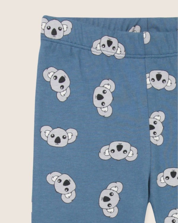 organic cotton Blue Koala Print Leggings- image 3