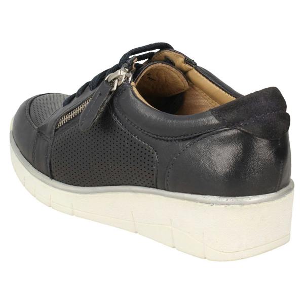 Padders Ladies Padders Side Zip Lace Up Trainers Ivy