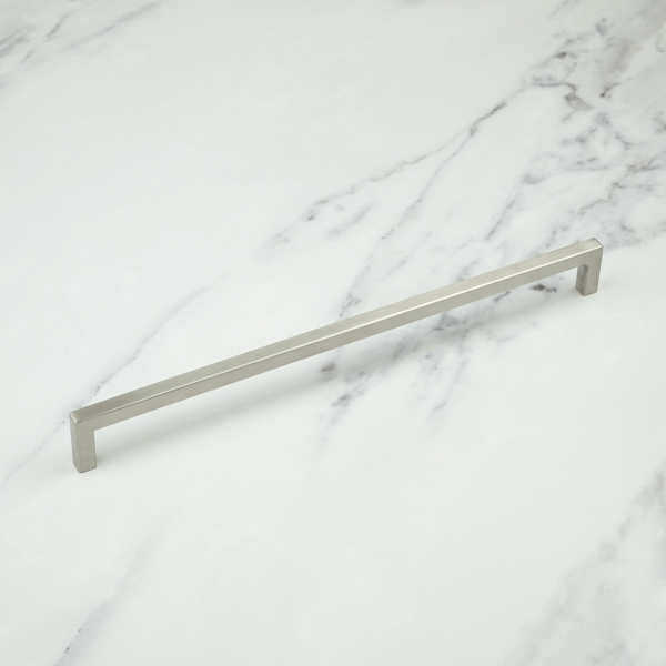 Handle & Home Brushed Nickel Square Cabinet Handles - 320mm Handle