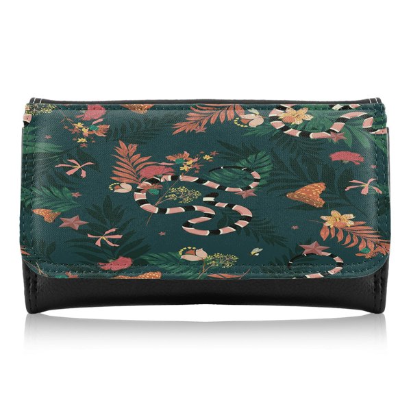 Benjamin Tate Design Beautiful Dark Forest Maxi Purse