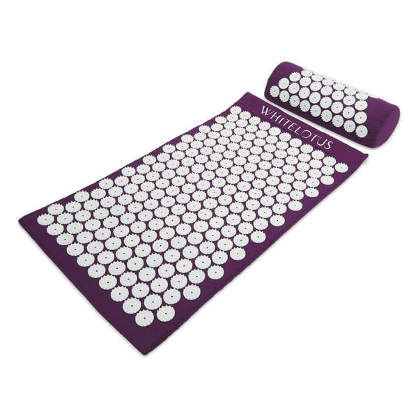 White Lotus Beauty Acupressure Mat and Pillow Set Award Winning 