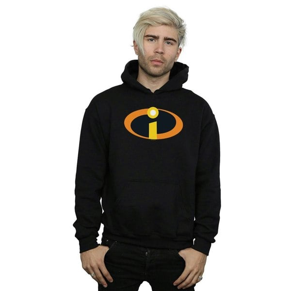 Disney Mens The Incredibles Costume Logo Hoodie - Black