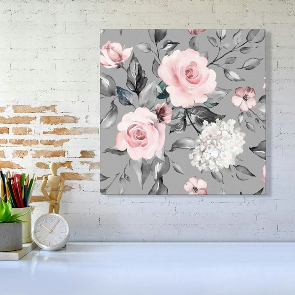 Warren Reed Dusty Pink Roses Canvas