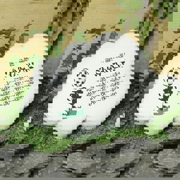 Personalised Memento Company Personalised Football Resin Memorial Cloud