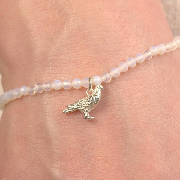 Pigeon Crystal Bracelet - Personalised - MYLEE London