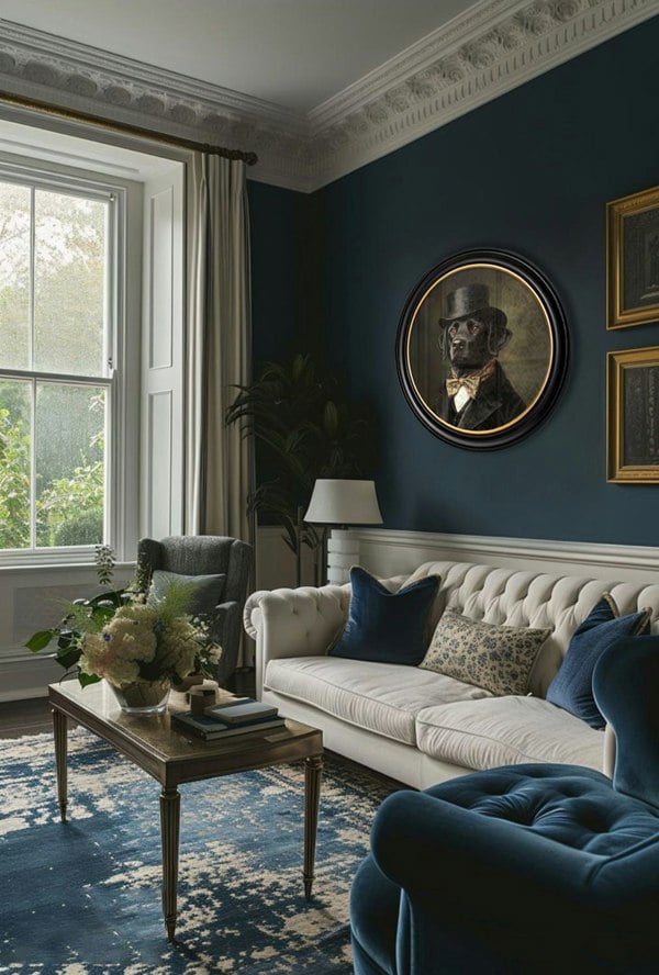 Exceptional Art Lord Wagsalot - Oxford round frame