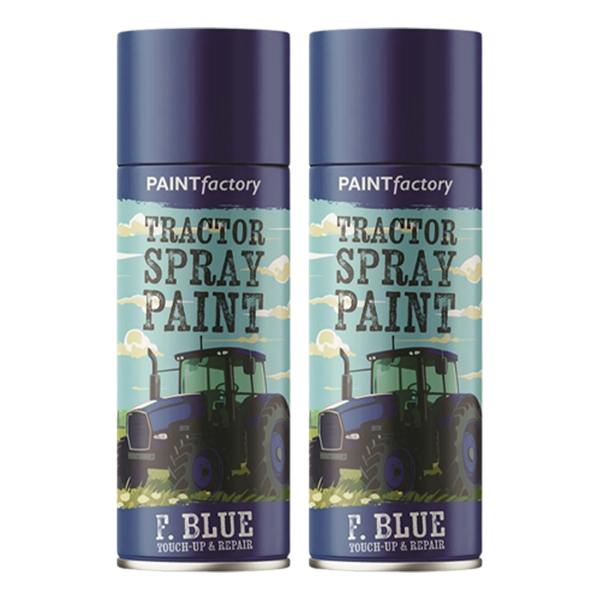 Paint Factory 2X - Tractor Spray Paint Ford Blue 400ml