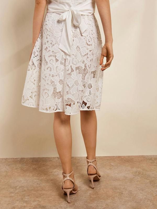 GWD Paola White Lace Skirt