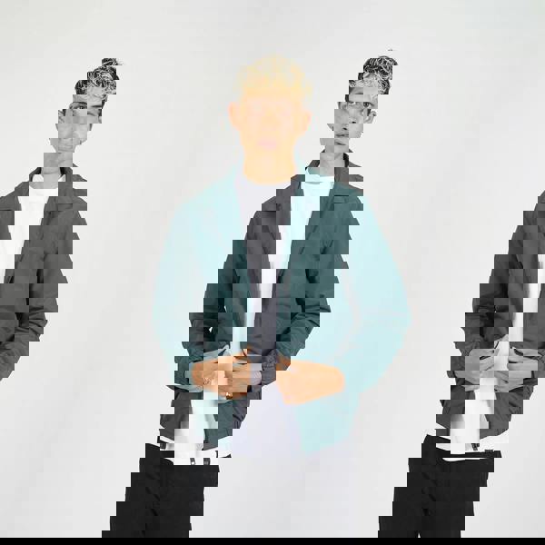 Brave Soul Green Lightweight Harrington Style Jacket - Green Image 1