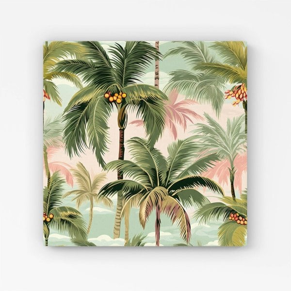 Warren Reed Palm Trees Pattern Canvas