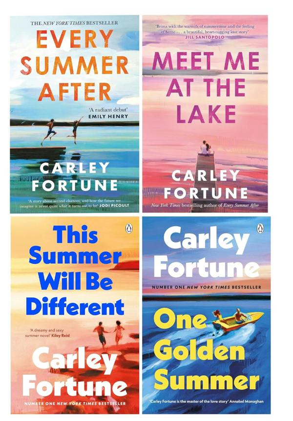 Carley Fortune Novels 4 Books Collection Set (Every Summer After, Meet Me at the Lake, This Summer Will Be Different and One Golden Summer)
