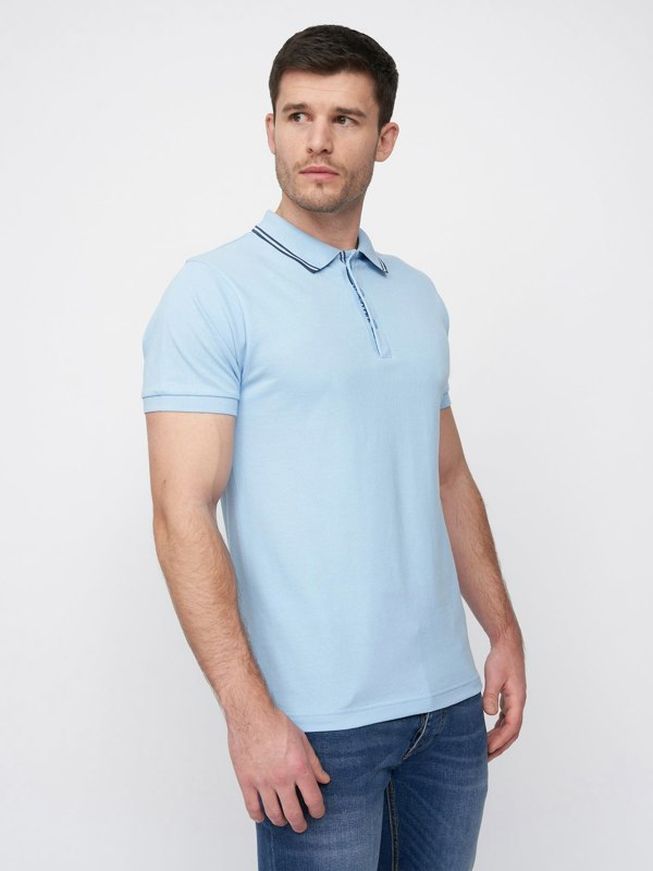 Duck and Cover Samtrase Polo - Light Blue