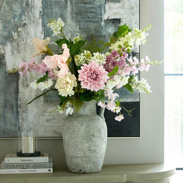 Hill Interiors The Natural Garden Collection White Lilac Artificial Flower - White - 