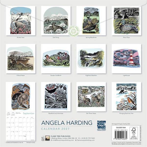 Angela Harding Calendar 2027, Wall Calendars, Month To View, Art, Gift
