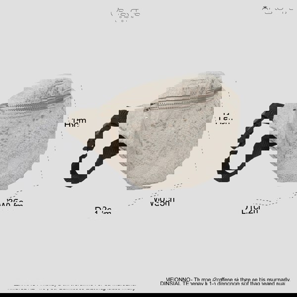 Assots London 'NOAH' Nude Python Snake Leather Bum Belt Bag