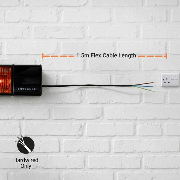 Mirrorstone Heating 2.4kW Athena Infrared Bar Heater