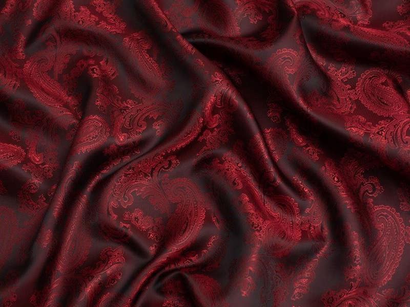 Minerva Core Range Woven Jacquard Lining Fabric, Paisley Print Dressmaking Fabric, 143cm Wide - per metre
