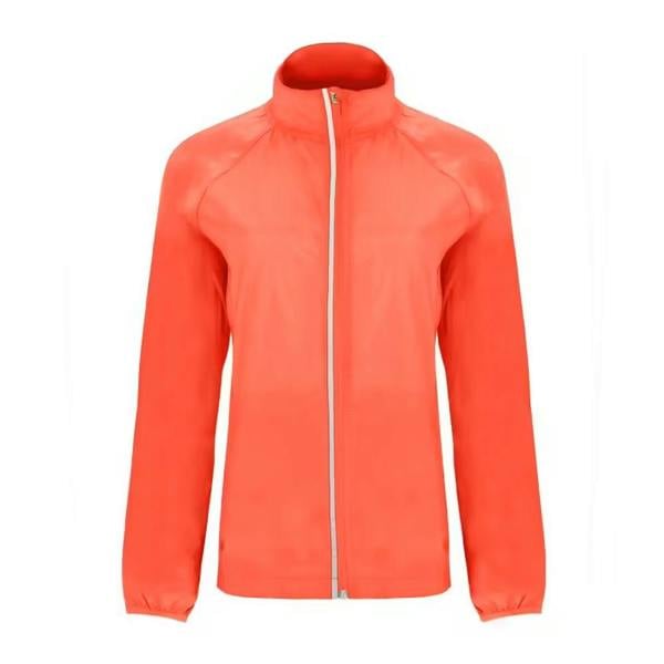 Roly Womens/Ladies Glasgow Packaway Slim Windbreaker - Fluorescent Coral - 