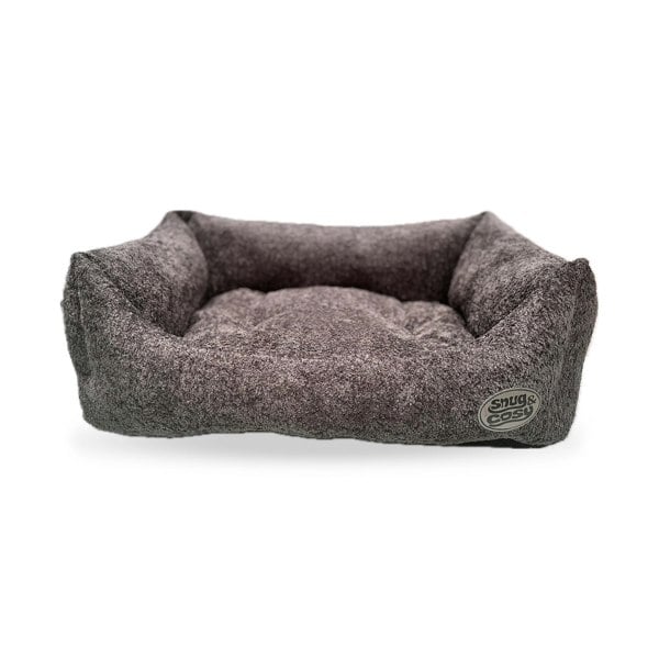 Luxury Teddy Boucle Dog Puppy Bed - Plush Pet Bed with Padded Sides - Dog Bed for dogs Snug and Cosy Pets