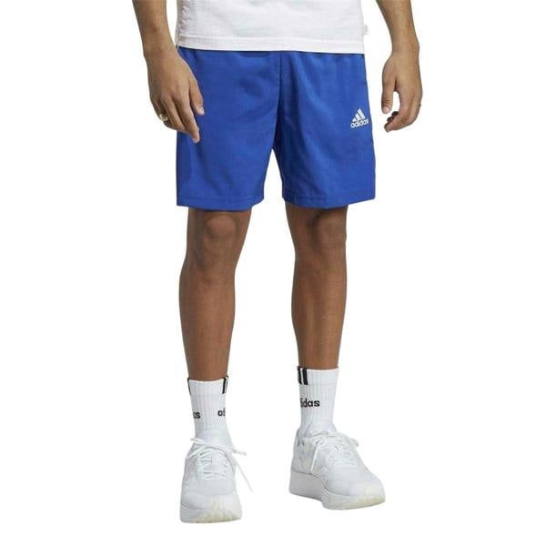 Adidas Mens 3 Stripes Shorts - Bright Royal/White - 