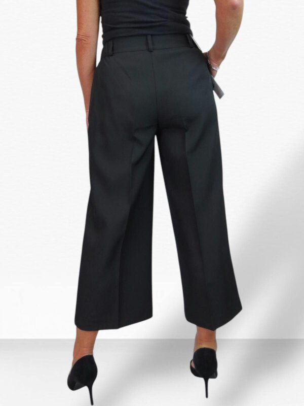 Paulo Due Womens Wide Leg Cropped Tailored Trousers
