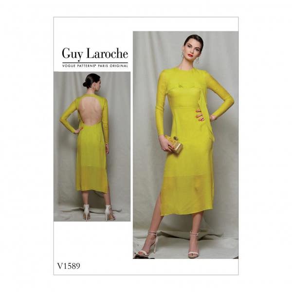 Vogue Sewing Pattern 1589, Dresses for Women, A5 (6-8-10-12-14) - Advanced