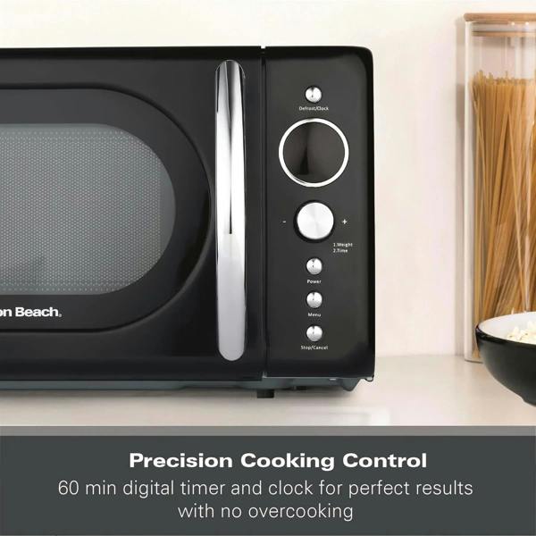 Hamilton Beach 20L Retro Black Microwave - Hamilton Beach UK