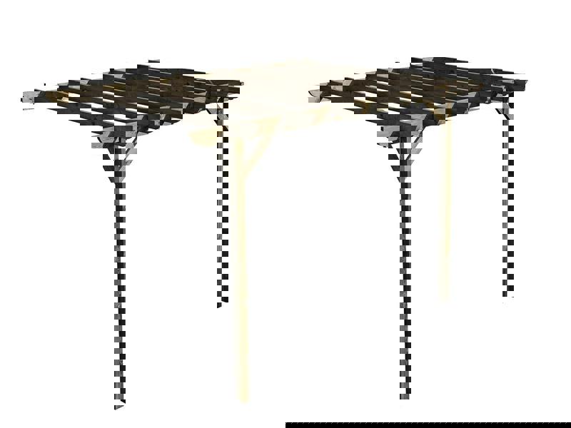 Arbor Garden Solutions Wall Mounted Wooden Pergola Kit - Corbel Design