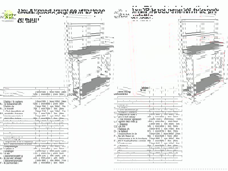 Arbor Garden Solutions Wooden MDF top Workbench with Back Panel