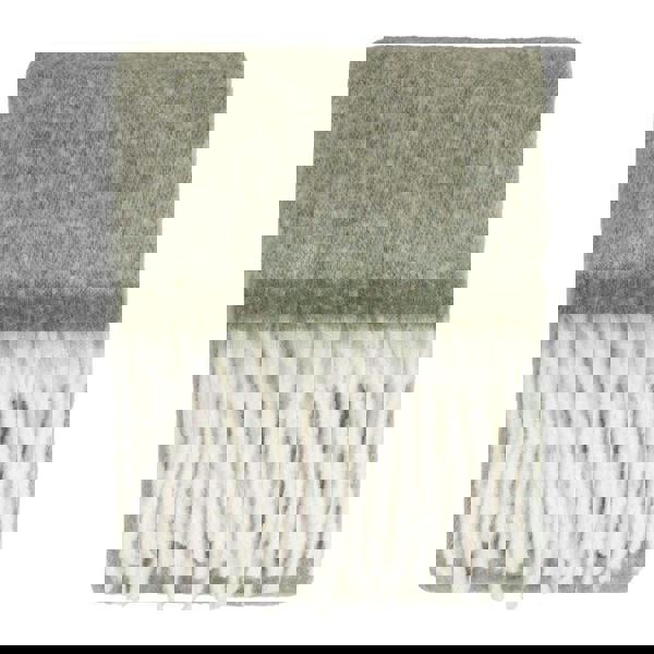 Furn Woven Tassel Throw - Green