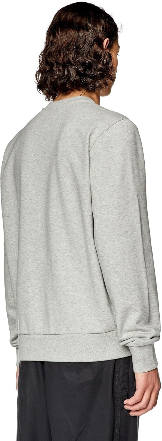 Diesel Industry 78 Design Sweatshirt Jumper - Grey Marl