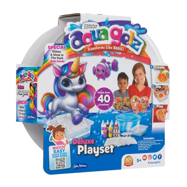 AquaGelz Aqua Gelz Deluxe Playset – Squishy Craft Set with Glitter & Glow Gelz