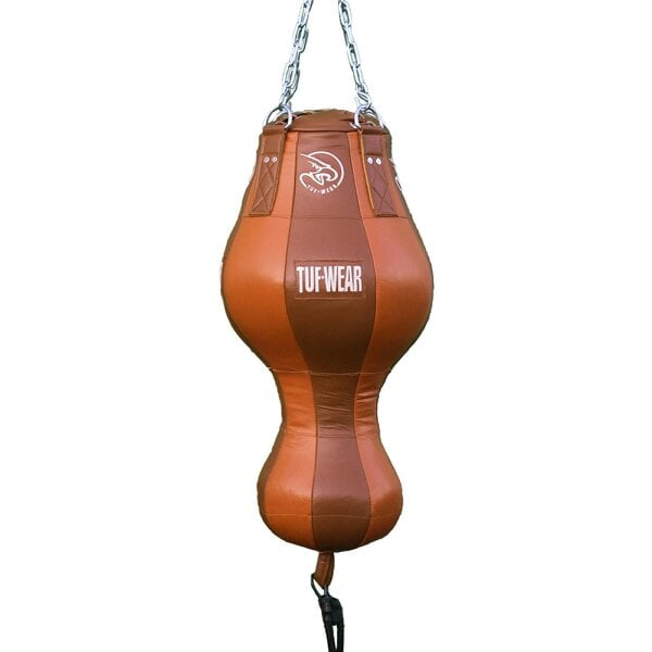 Tuf Wear Classic Brown Leather Uppercut Punchbag (Approx 23kg)