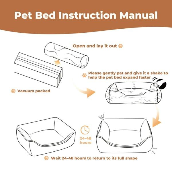 Skylos Orthopaedic Dog Bed Large Memory Foam Warm Pet Mattress Cushion Washable