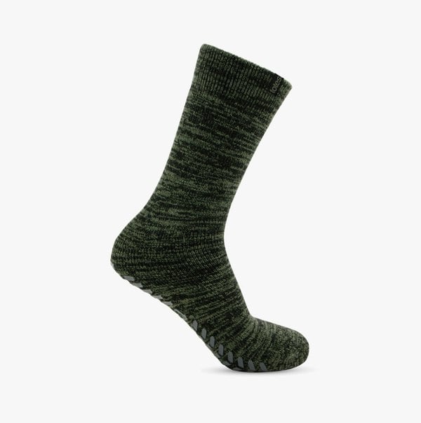 Totes Toasties Recycled Thermal ORIGINAL Slipper Socks Mens Socks Khaki